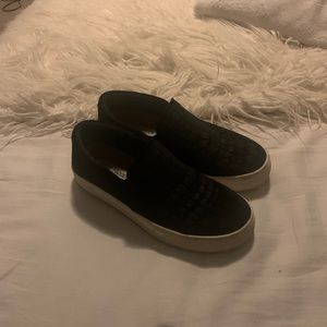 Steve Madden Gills Black Croc Sneaker